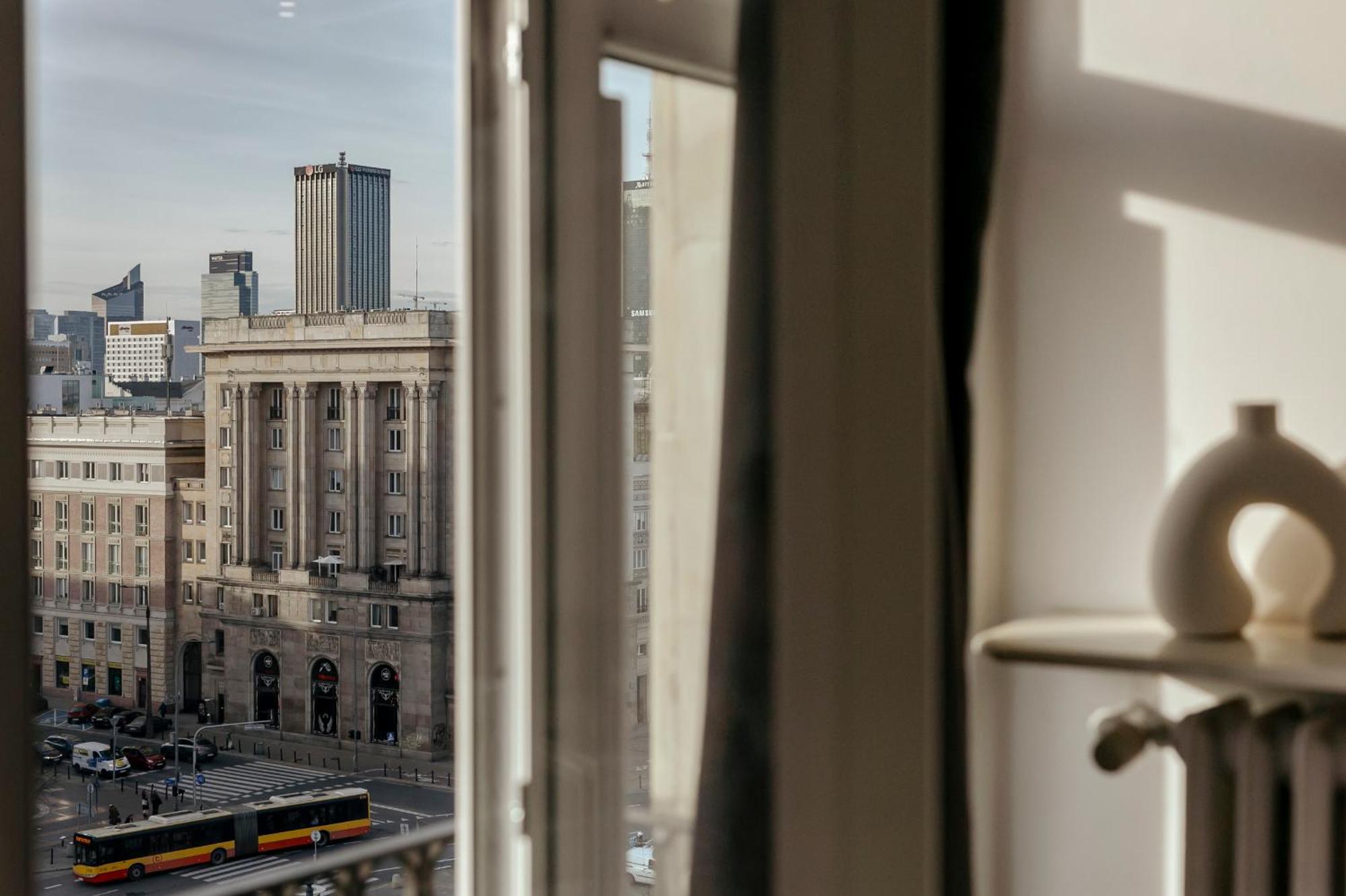 Plac Konstytucji 6 Orange - Apartament Dla 4 Osob - Bezplatny Parking - Free Parking - Piekny Widok Na Panorame Warszawy Varsovie Extérieur photo